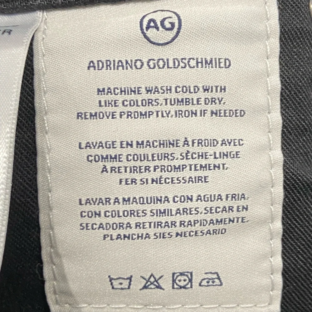 AG Adriano Goldschmied The Apex Black Drop-Rise Tapered Jeans Men’s Size 29 NWT